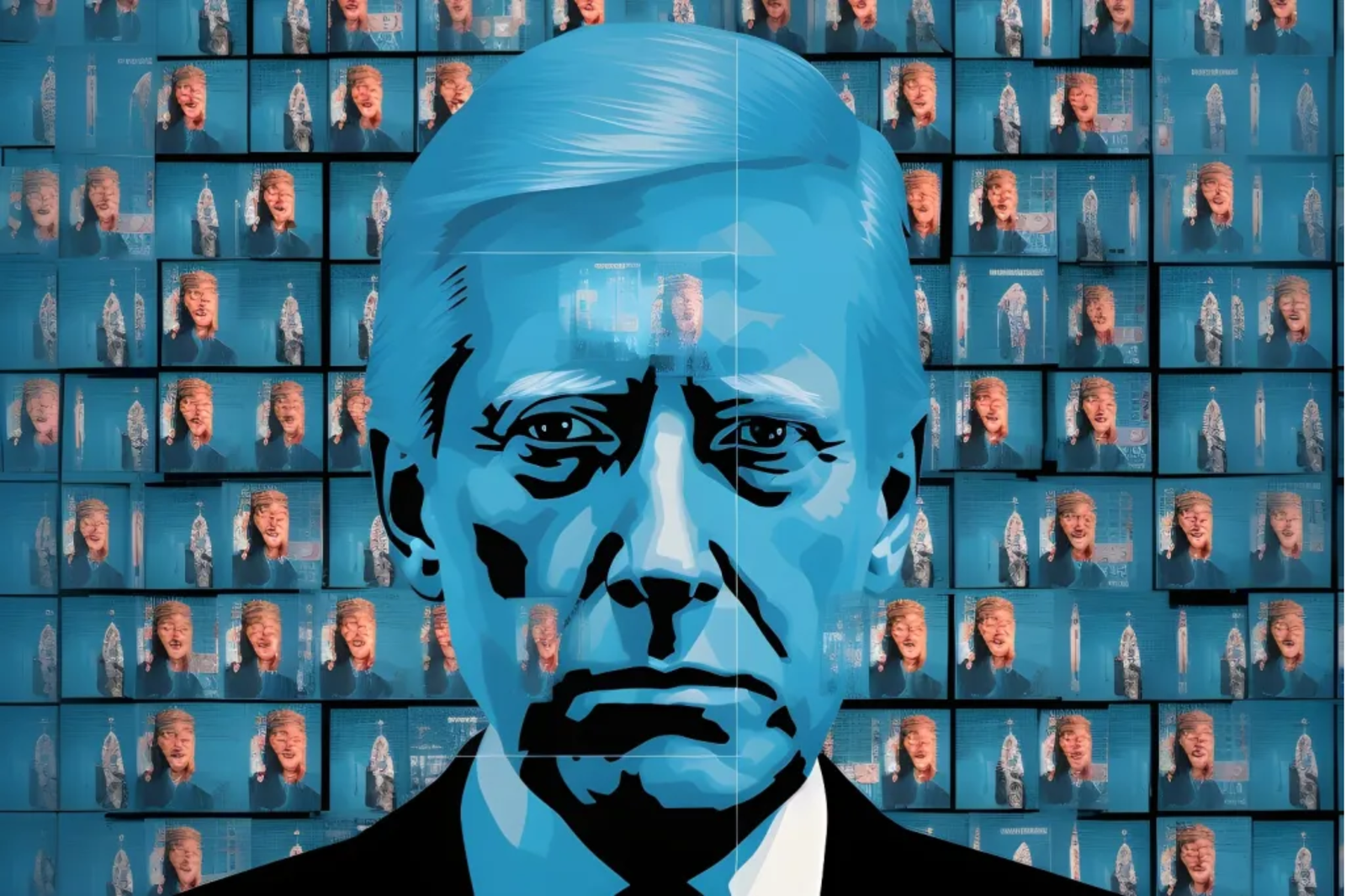 Image from the 2024 election showing a deepfake of President Biden.