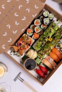 Sushi Selection Box and Wine 7