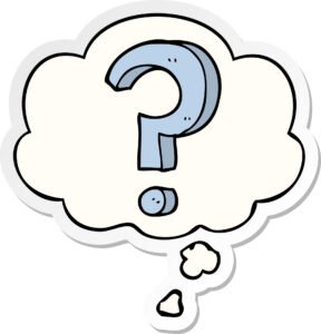 question mark bubble